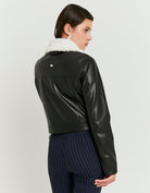Jacket With Faux Fur Collar | Black