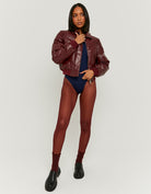 Knit Cardigan with Rhinestones | Bordeau