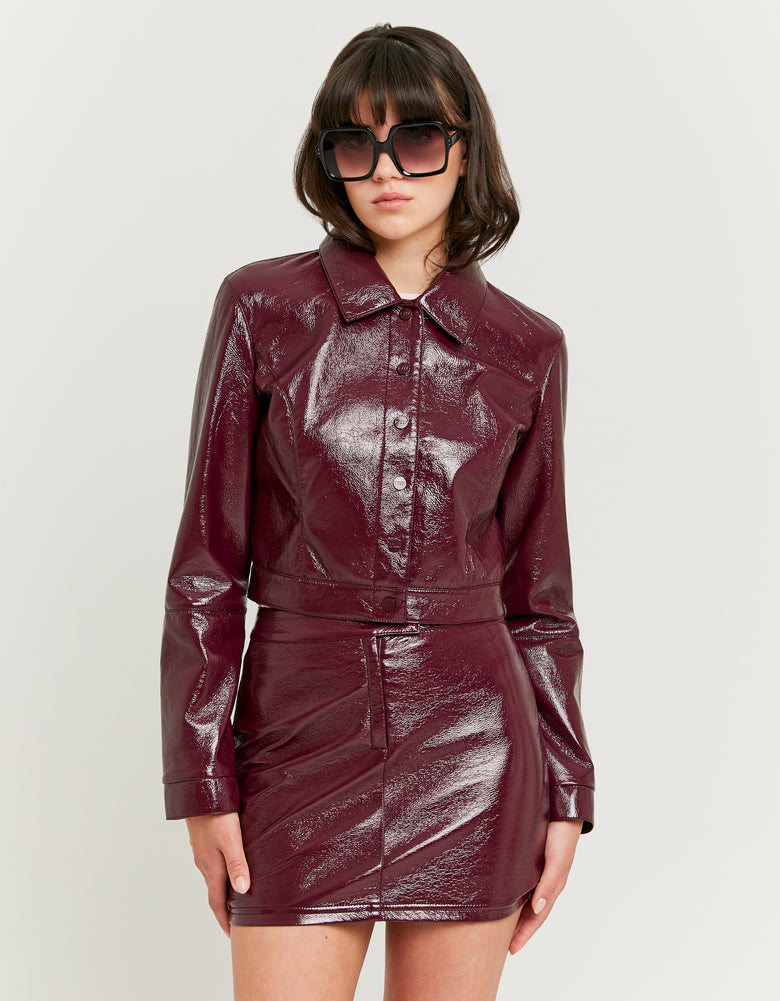 Vinyl Jacket | Bordeau