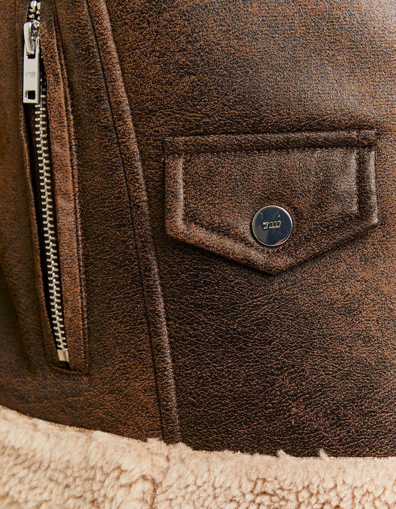 Aviator Jacket | Brown