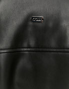 Faux Leather Biker Jacket | Black