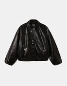 Faux Leather Jacket | Black