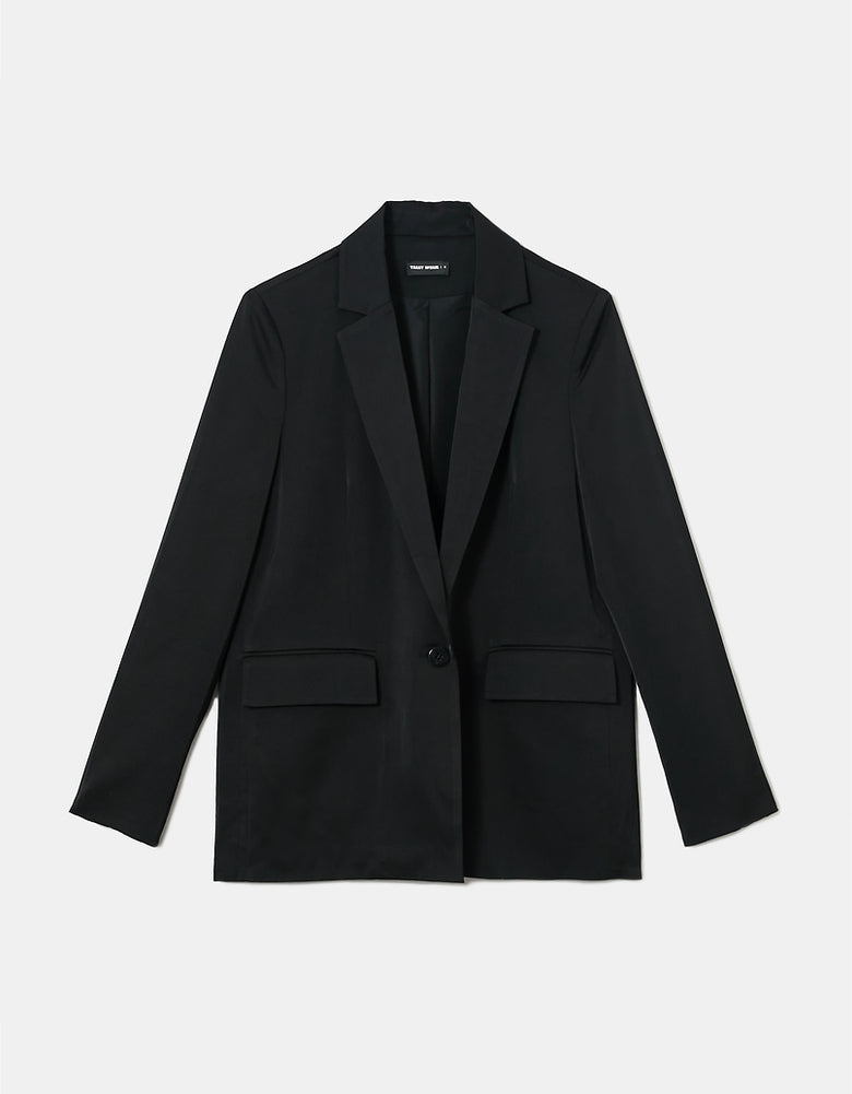 Long Sleeves Blazer | Black
