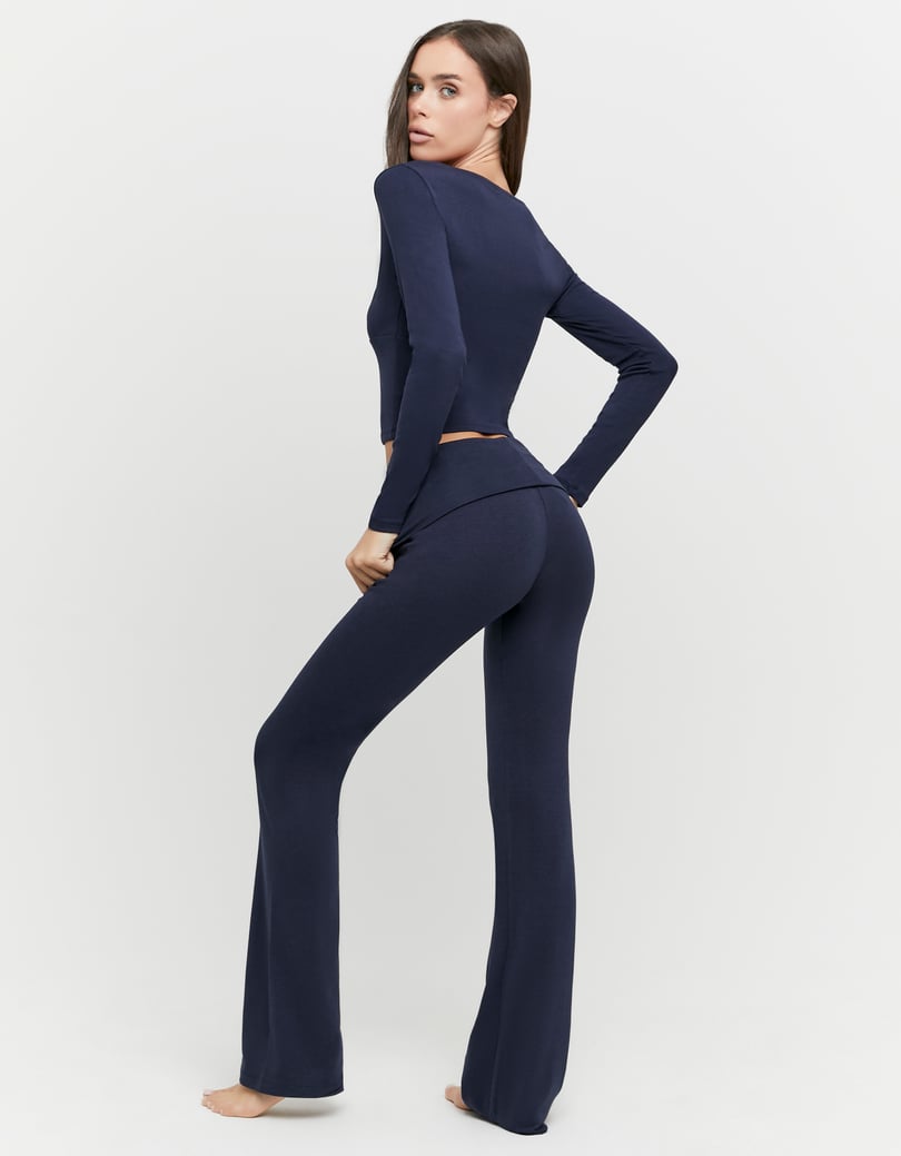 Flare Leggings | Navy