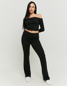 Leggings with Fold | Black