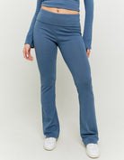 Leggings with Fold | Blue
