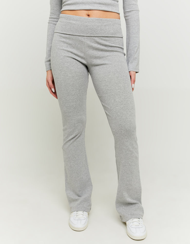Leggings with Fold | Grey