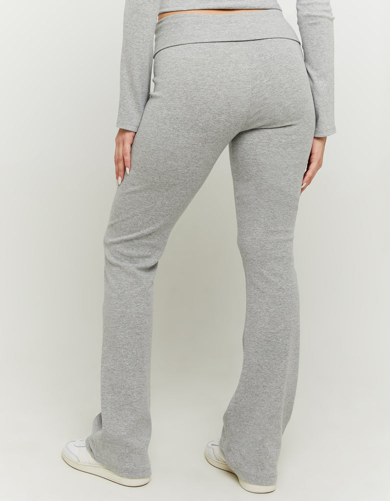 Leggings with Fold | Grey