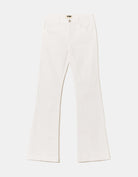 Mid Waist Bootcut Jeans | White