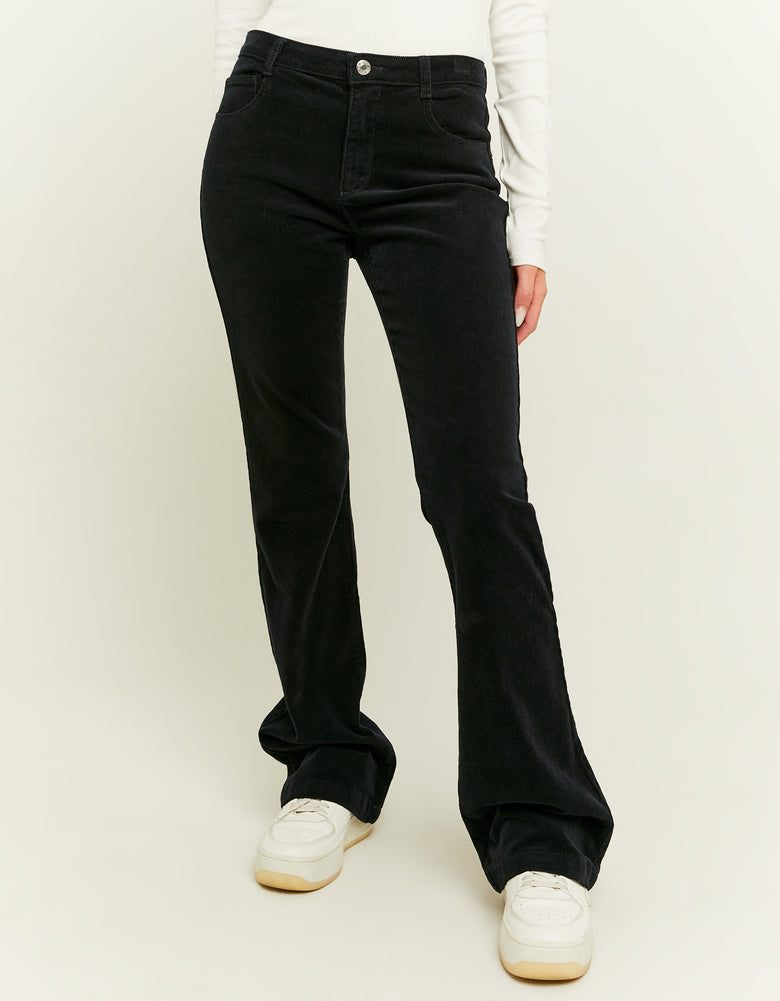 Corduroy Bootcut Pant | Black