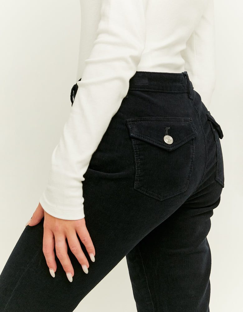 Corduroy Bootcut Pant | Black