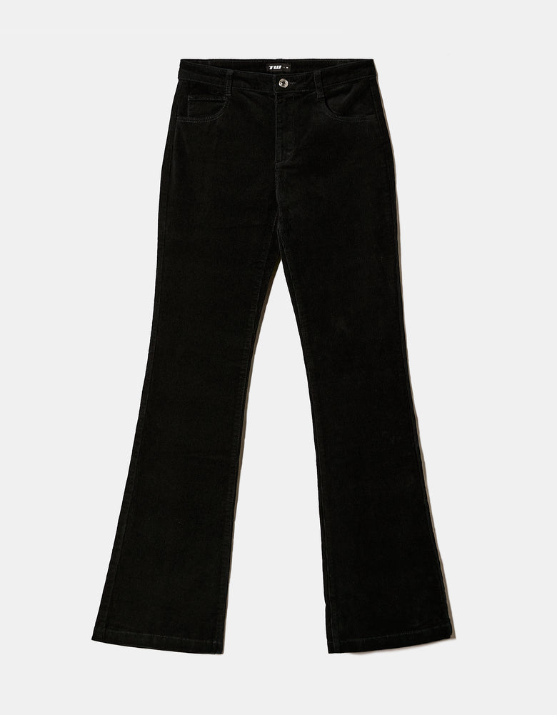Corduroy Bootcut Pant | Black