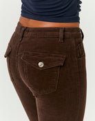 Corduroy Bootcut Pant | Brown