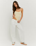 Barrel Trousers | White
