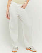 Barrel Trousers | White