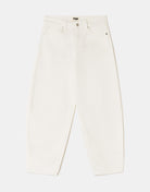 Barrel Trousers | White