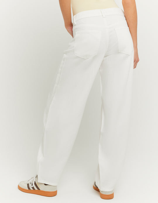 Barrel Trousers | White