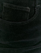 Corduroy Wide Leg Pant | Black
