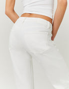 Low Waist Trousers | White