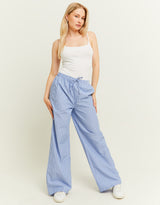 Pyjama - style trousers | Blue Striped