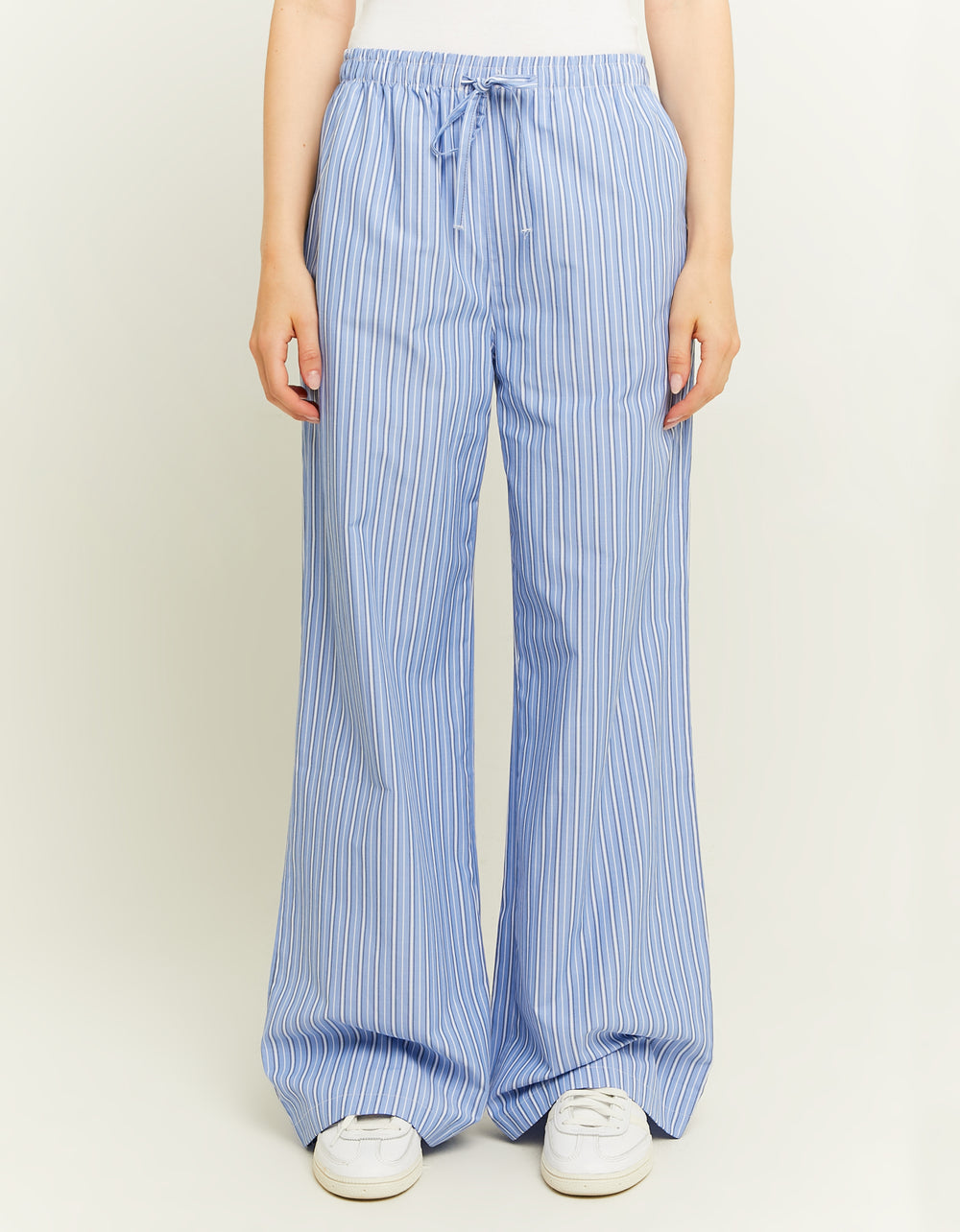 Pyjama - style trousers | Blue Striped