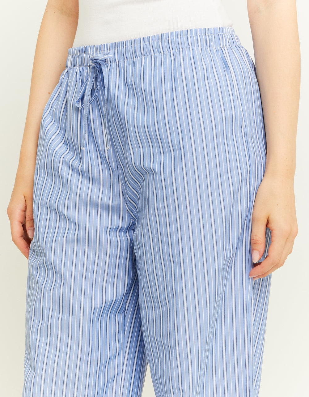 Pyjama - style trousers | Blue Striped