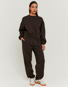 Jogger with Rhinestones | Brown