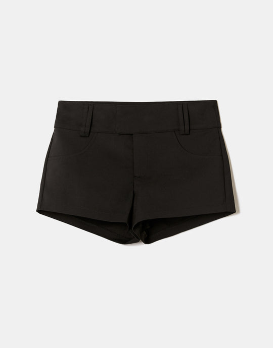 Fitted Mini Shorts | Black