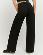 High Waist Wide Leg Trousers | Black