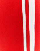 Wide Leg Basic Joggers | Red