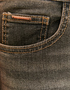 Mid Waist Bootcut Jeans | Black Wash