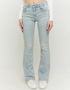 Mid Waist Bootcut Jeans | Light Wash