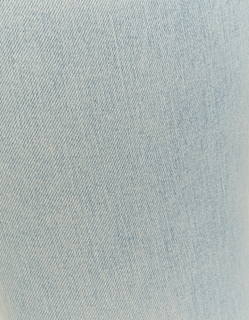 Mid Waist Bootcut Jeans | Light Wash
