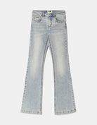 Mid Waist Bootcut Jeans | Blue Wash