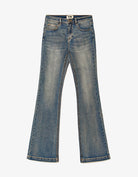 Mid Waist Bootcut Jeans | Blue Wash
