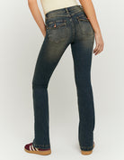 Mid Waist Bootcut Jeans | Vintage Wash