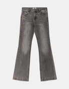 Mid Waist Bootcut Jeans | Grey Wash