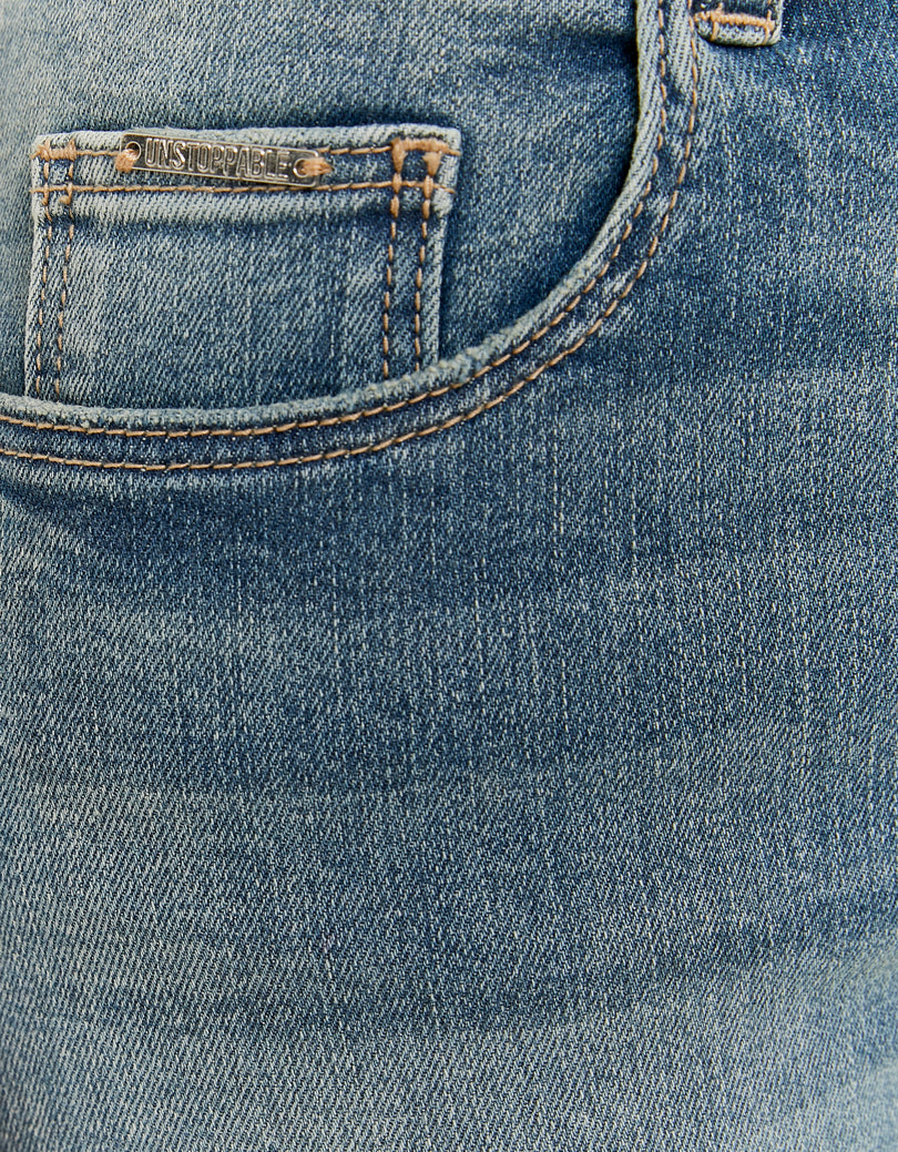 Mid Waist Bootcut Jeans | Vintage Wash