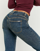 Low Waist Bootcut Jeans | Vintage Wash