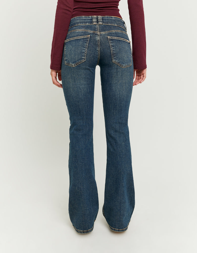 Low Waist Bootcut Jeans | Vintage Wash