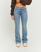 Low Waist Bootcut Jeans | Blue Wash