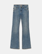 Low Waist Bootcut Jeans | Blue Wash