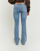 Low Waist Bootcut Jeans | Blue Wash
