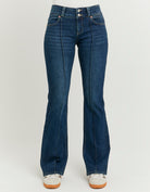 Low Waist Flare Jeans | Blue Wash