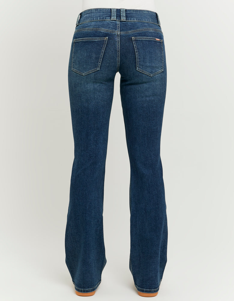 Low Waist Flare Jeans | Blue Wash