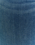 Mid Waist Push Up Flare Jeans | Blue Wash