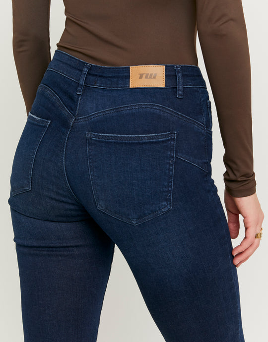 Mid Waist Push Up Flare Jeans | Unwashed