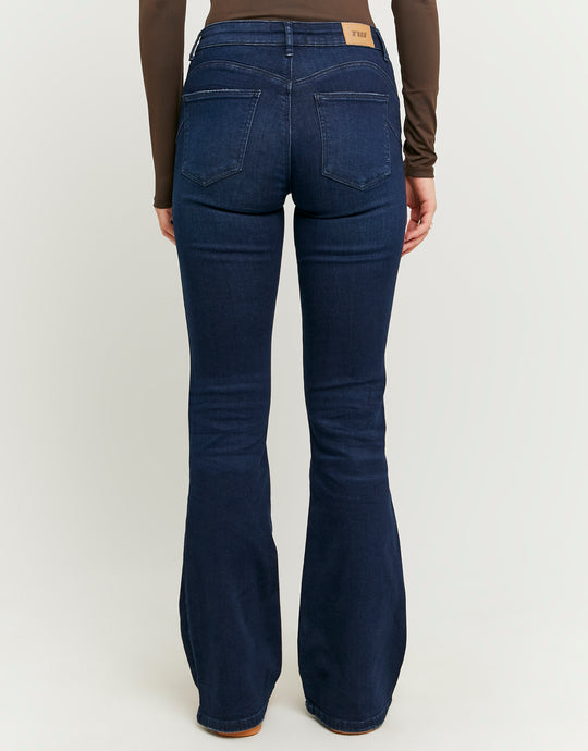 Mid Waist Push Up Flare Jeans | Unwashed