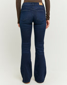 Mid Waist Push Up Flare Jeans | Unwashed