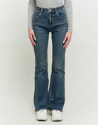 High Waist Flare Jeans | Blue Wash